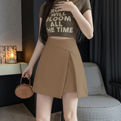 时尚 半身裙2026春夏款 裙裤 新款 一步裙裤 裙子开叉A字裙不规则短裙