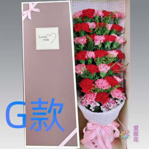 生日慰问纪念周年康乃馨四川达州花店送花万源市达县同城鲜花快递