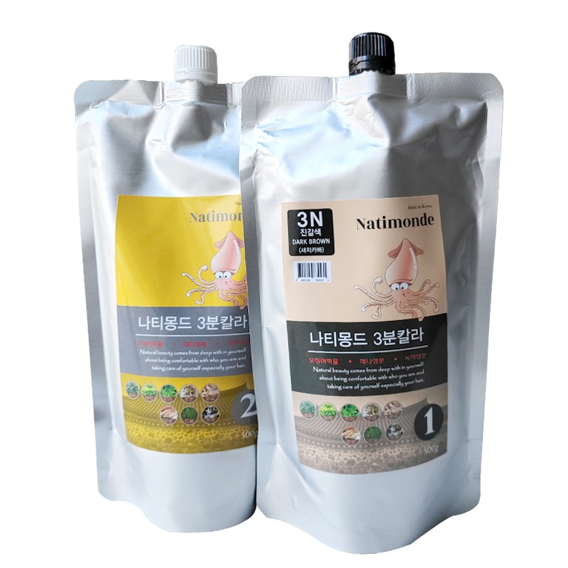 韩国进口染发剂遮盖白发植物自然