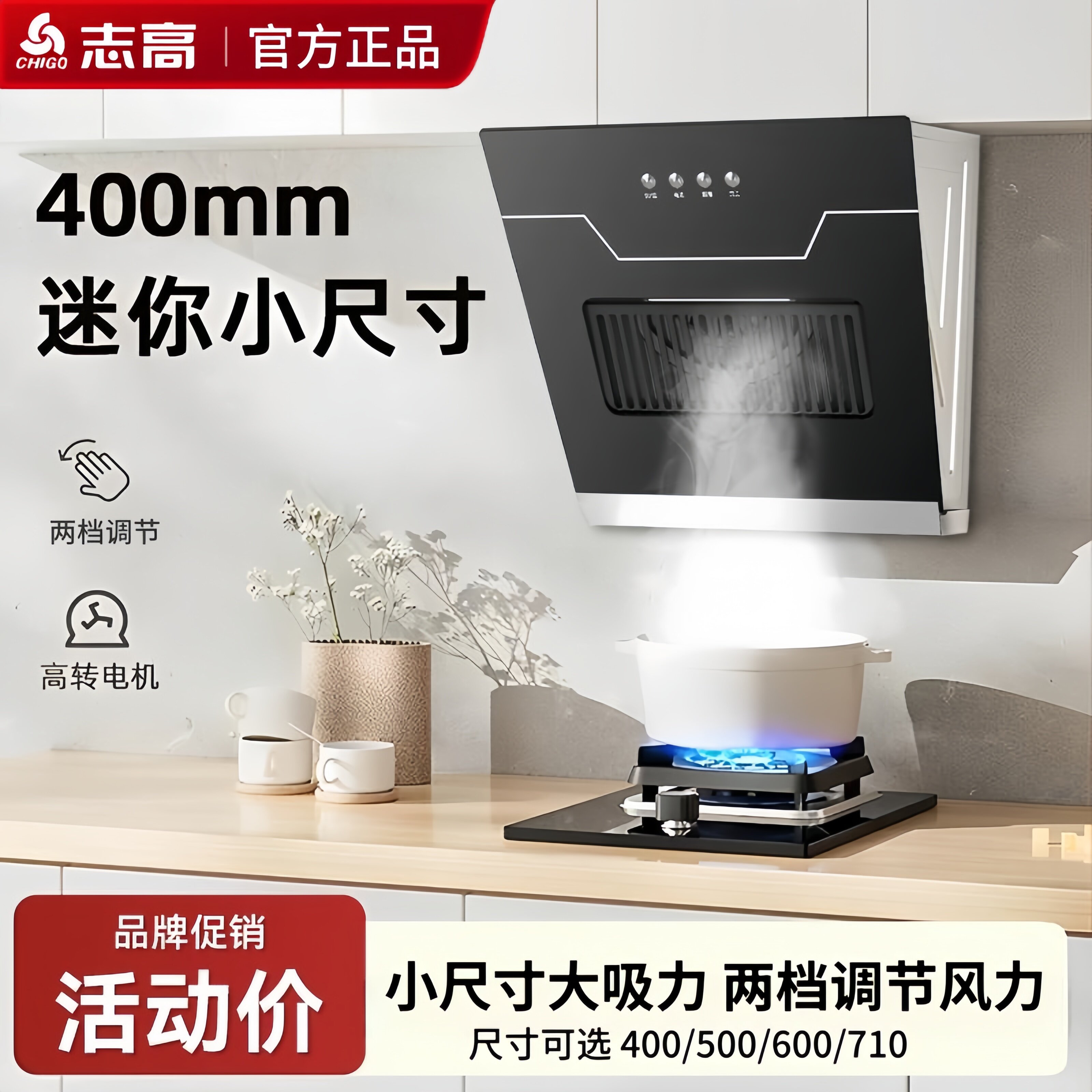 志高小型公寓侧吸式油烟机