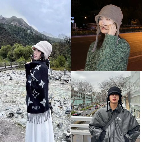 CA4LA飞行帽护耳帽李兰迪同款