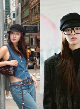 现货杨超越翁青雅同款ca4la 00009*00084*25报童帽鸭舌帽00067*43