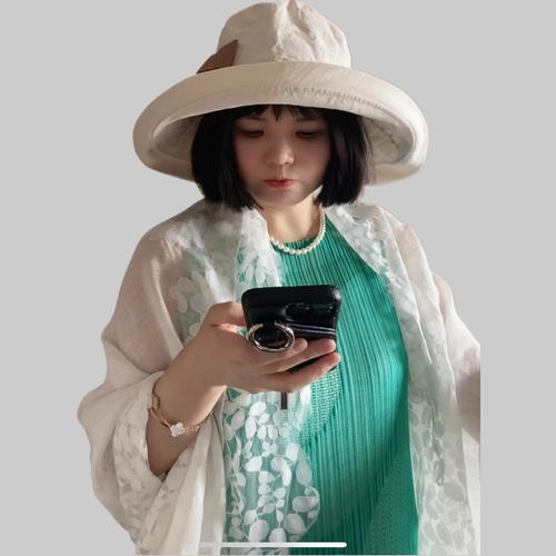 白百合同款国现CA4LA*TKU00469*00395渔夫帽防晒帽可手洗