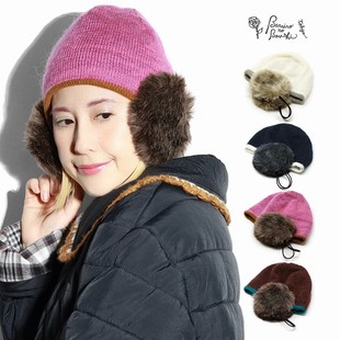 现货CA4LA baraino联名羊驼毛护耳帽BRA02273*针织帽秋冬款02209