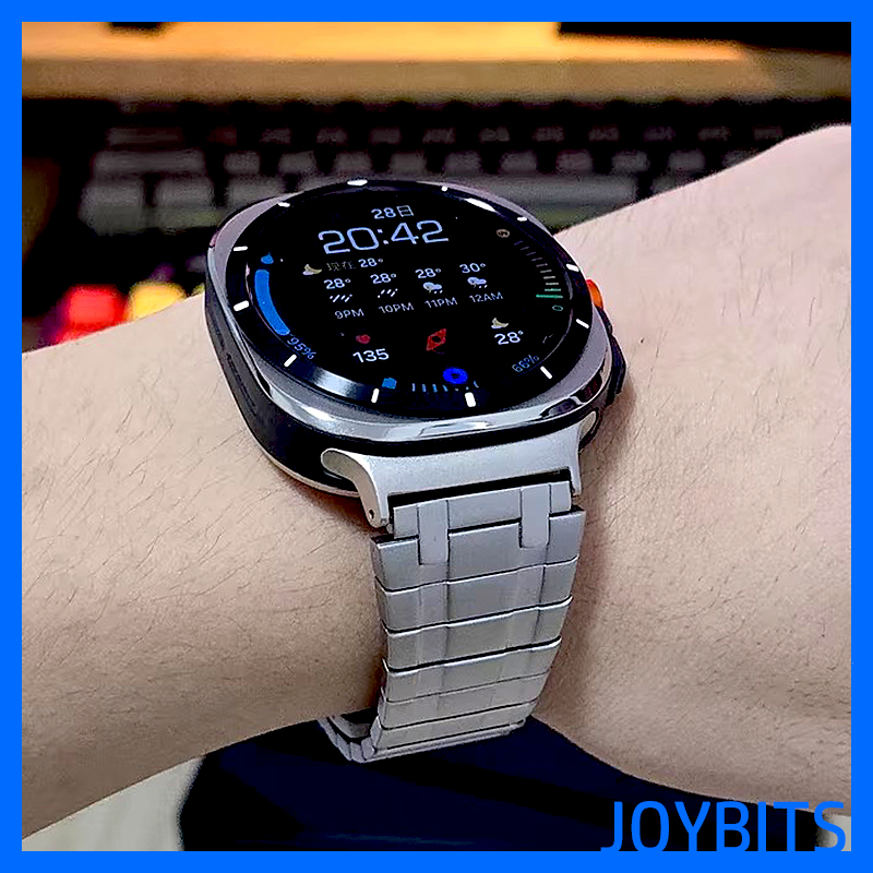 不锈钢AP表带适用三星手表Galaxy watch7金属磁吸Ultra硅胶47mm