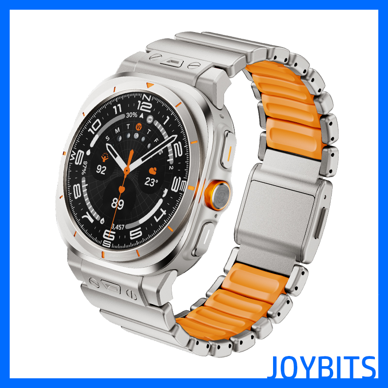 纯钛合金属磁吸表带适用Galaxy三星Watch87保护壳Ultra不锈钢47mm