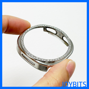 镶闪钻保护壳适用三星手表Galaxy watch8满钻半包防摔套框40/44mm