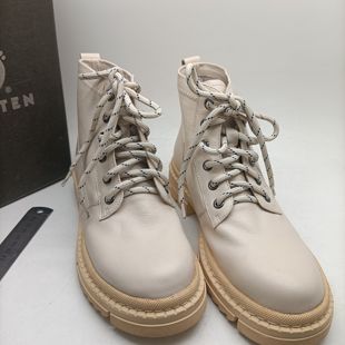 欢腾马丁靴女款 系带小个子高级感女靴38防滑女短靴 潮流百搭新款