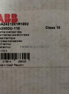询价TA200DU-110 ABB热继电器1SAZ421201R