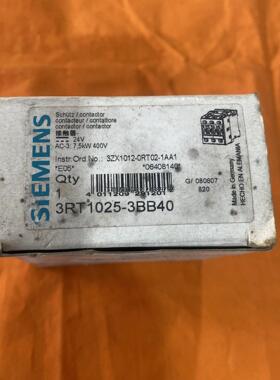 询价全新原装SIEMENS西门子接触器3RT1025-3BB40