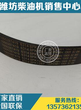 1000287419风扇皮带8PK1257多楔带 潍柴动力WP9 pP0H发动机皮带