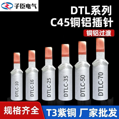 铜铝线鼻子C45-16平方空开插针