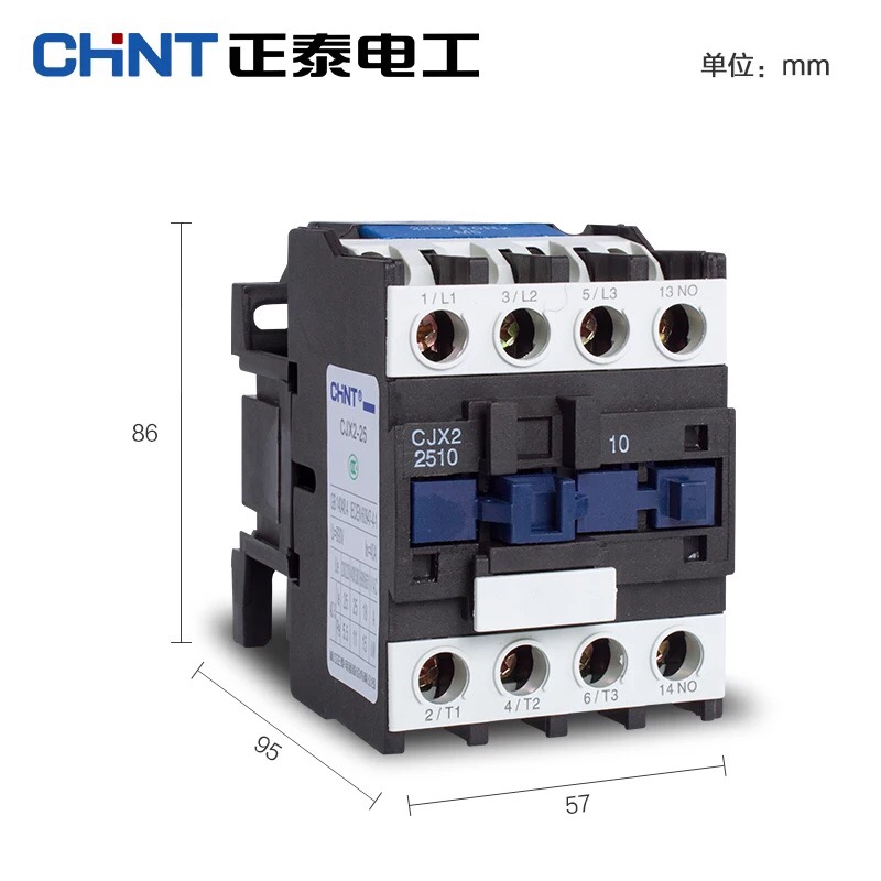 正品正泰交流接触器25A CJX2-2510 2501 220V 380V110V36V24V 25A