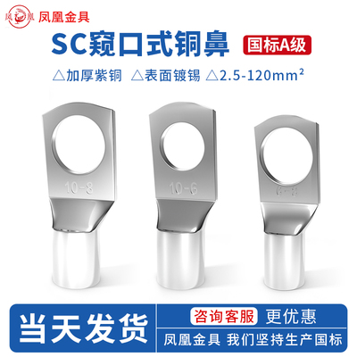 凤凰国标SC窥口铜鼻铜鼻子线耳