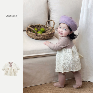 女童连衣裙子女宝宝春装超萌公主婴儿衣服春季一周岁礼服套装春天