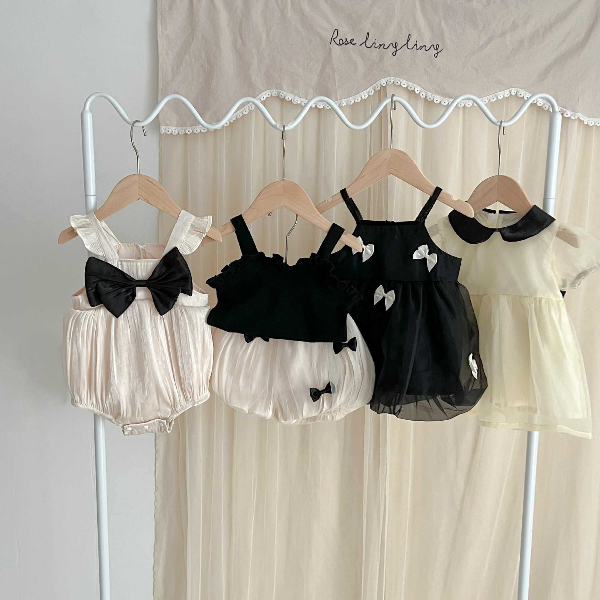 超萌公主夏季吊带包屁衣