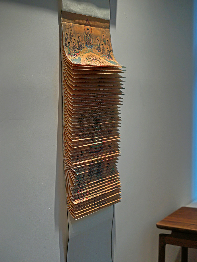 工笔大悲咒佛像古法宣纸手工制作龙鳞装非遗传承文创礼物带包装