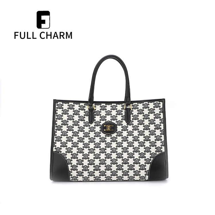 full charm 托特包女包潮夏季大容量通勤包单肩大包 x1166-1