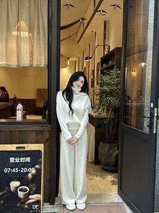 高领针织衫 慵懒松弛感无袖 毛衣马甲背心女 新款 韩系高级感2025秋季