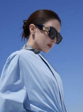 明星凹造型走秀墨镜防紫外线时尚