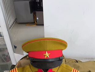 大檐帽子苏联政委帽子高端大盖帽关东军舞台帽子东关军舞台表演帽