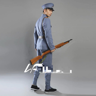 北洋军阀军统士兵舞台话剧表演服民国抗战时期士兵演出套装北伐军