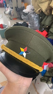 民国时期少帅帽子军绿色黄色蓝色黑色大檐帽北伐军北洋军反派角色