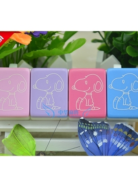 潮牌蓝色可爱网红snoopy麻将 史努比麻将   中大号卡通家用麻将牌