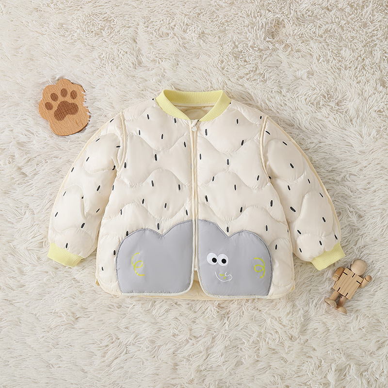 折扣男女童羽绒服秋冬装2024新款儿童轻薄外套宝宝外出白鸭绒