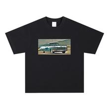 肯尼·沙夫 Kenny Scharf 凯迪拉克纯棉水洗做旧艺术品短袖T恤男