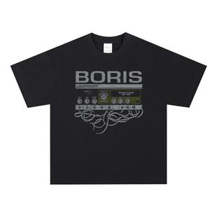 Boris Worship另类摇滚厄运泥浆纯棉短袖 Amplifier Shirt T恤