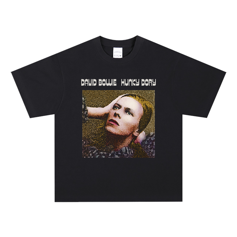 DavidBowie摇滚短袖宽松T恤男