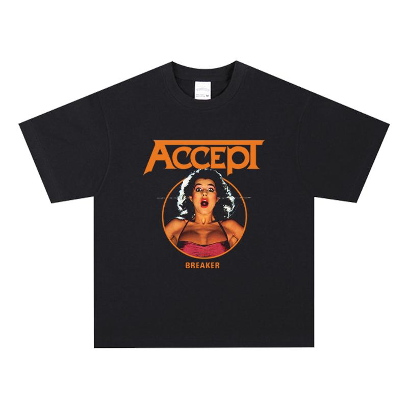 美式复古短袖T恤重磅圆领