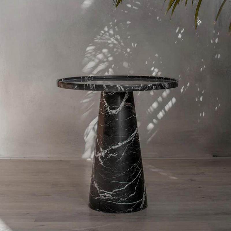 北欧轻奢大理石边几小茶几现代简约边桌角几小户型客厅沙发小圆桌