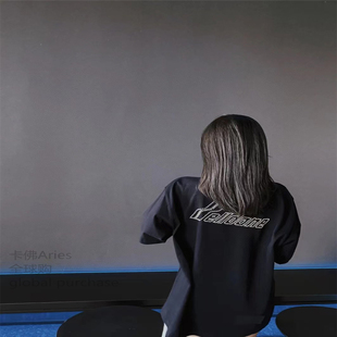 WE11 DONE 2023SS早春新款珍珠前后标识T恤短袖