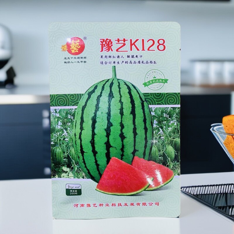 豫艺K128吊蔓礼品小西瓜种子早熟高端薄皮红瓤口感好耐运输 200粒