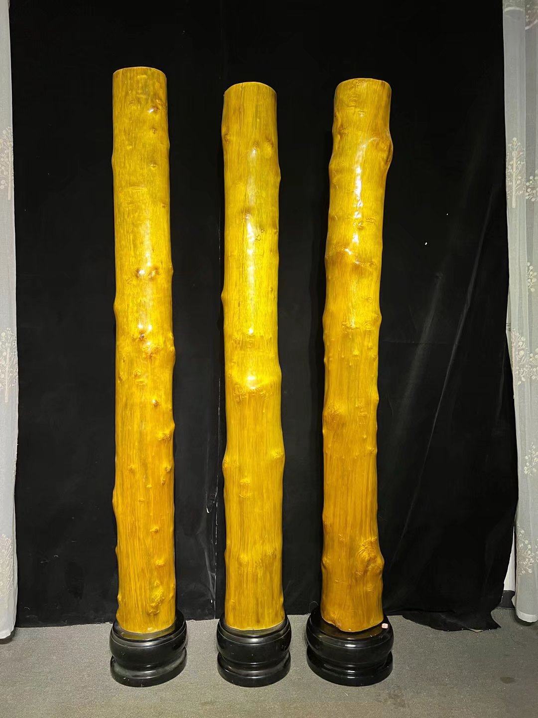 金丝楠柱子白菜阴沉木貔貅摆件根根雕