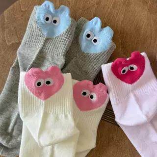 春夏季薄款卡通立体耳朵袜子女中筒袜日系可爱ins潮百搭学生棉袜