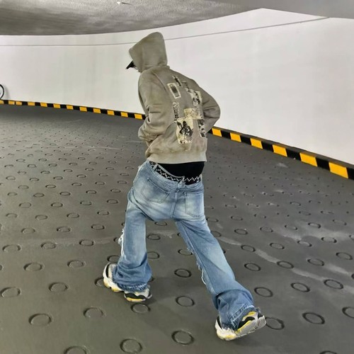 贴布泥染拉链卫衣外套Undermycar