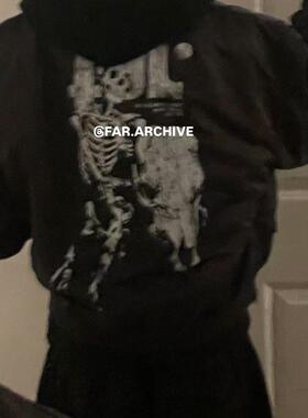 FAR ARCHIVE 24FW VTG WASHED 水洗染色印花飞行夹克短款棉服外套