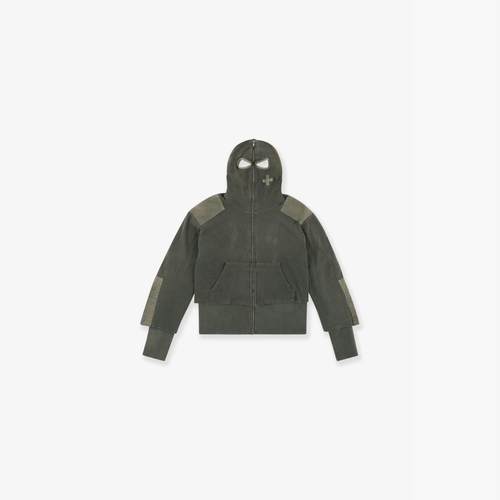 PROJECT G/R 24 FW GIMP WAFFLE THERMAL ZIP HOODIE 