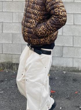 Undermycar 24FW HOMMAGE EMBRACED 鹅绒日产豹纹保暖羽绒服夹克