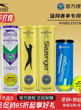 Slazenger史莱辛格网球温网比赛球铁罐胶罐格豹子球旧包装老包装