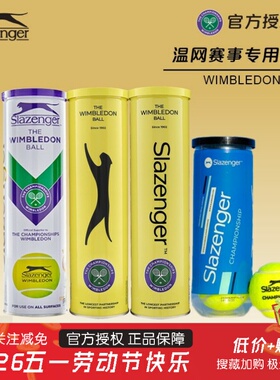 Slazenger史莱辛格网球温网比赛球铁罐胶罐格豹子球旧包装老包装