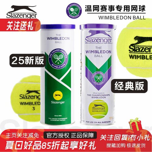 史莱辛格温网老款网球白罐340939