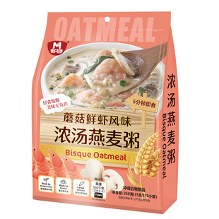 麦丹郎 鸡肉玉米 鲜蔬蘑菇 洋葱烤肉 蘑菇鲜虾风味浓汤燕麦粥350g