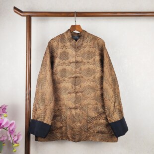 裁缝店定制衣服男士外套来图来料做衣服宋锦真丝新中式国风