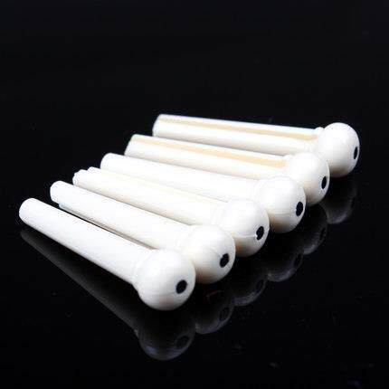 民谣木吉他固弦椎弦柱弦钉象牙白色黑色塑料耐用乐器配件