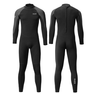 连体潜水衣男款 1.5mm潜水服长袖 保暖防晒冬泳衣滑板冲浪衣水母衣