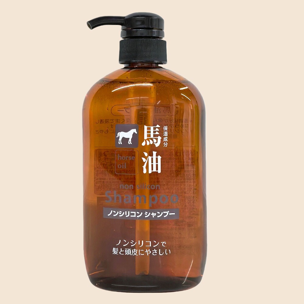 日本咖思美无硅油弱酸性马油洗发水乳适合干枯毛燥受损发质 600ML
